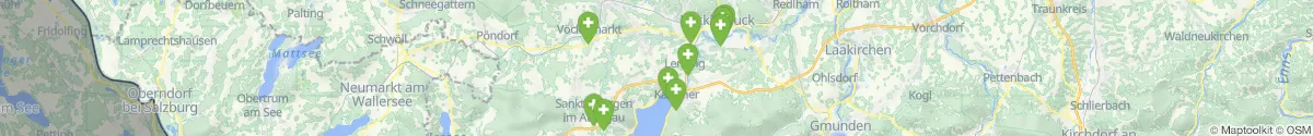 Kartenansicht für Apotheken-Notdienste in der Nähe von Gampern (Vöcklabruck, Oberösterreich)